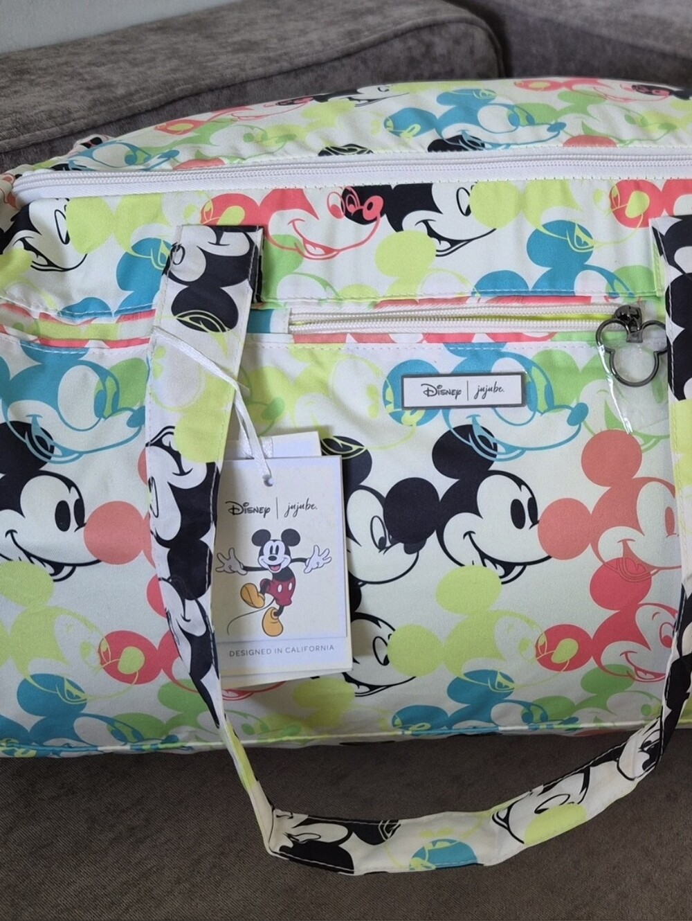 Disney Mickey Mouse Multicolor Travel Duffel Bag Jujube Superstar